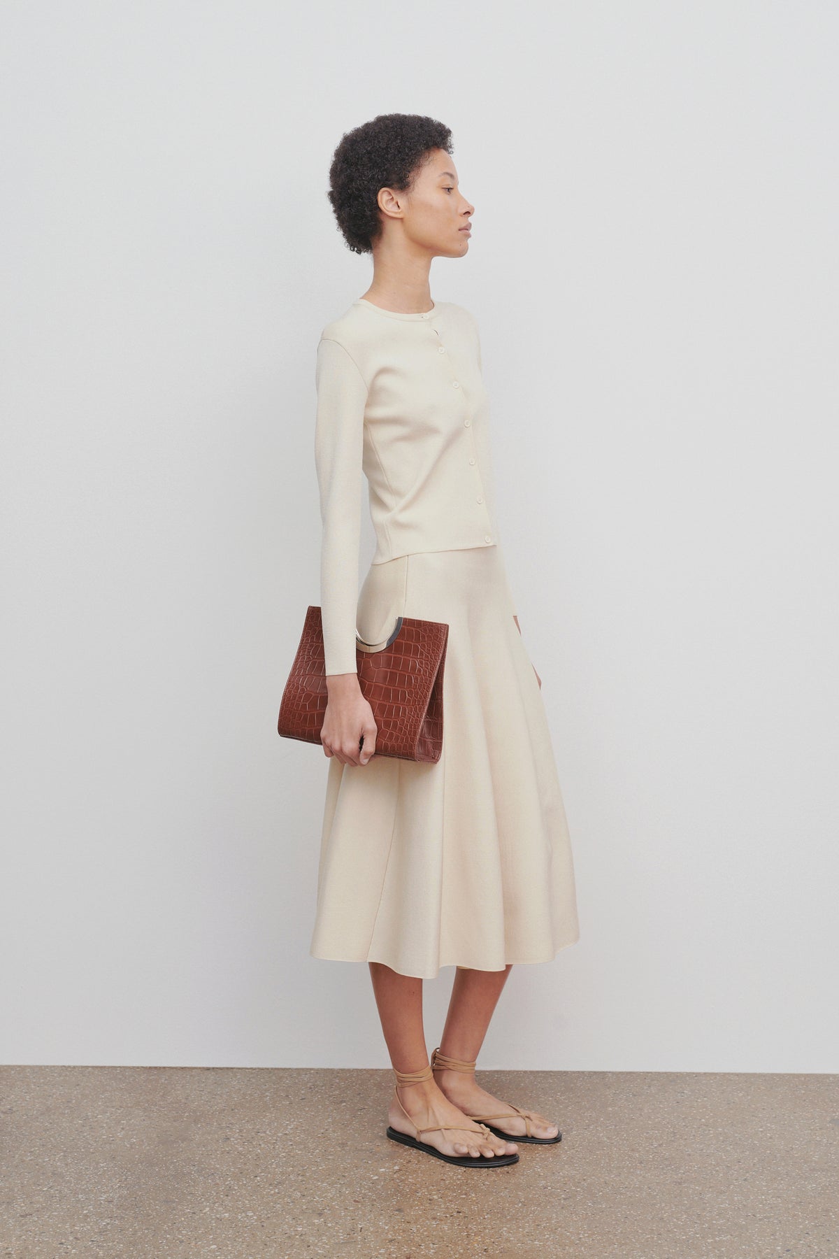 Cindy Skirt in Glossy Viscose