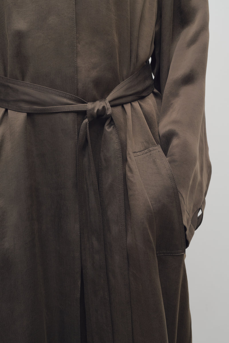 Ryo Coat in Cupro