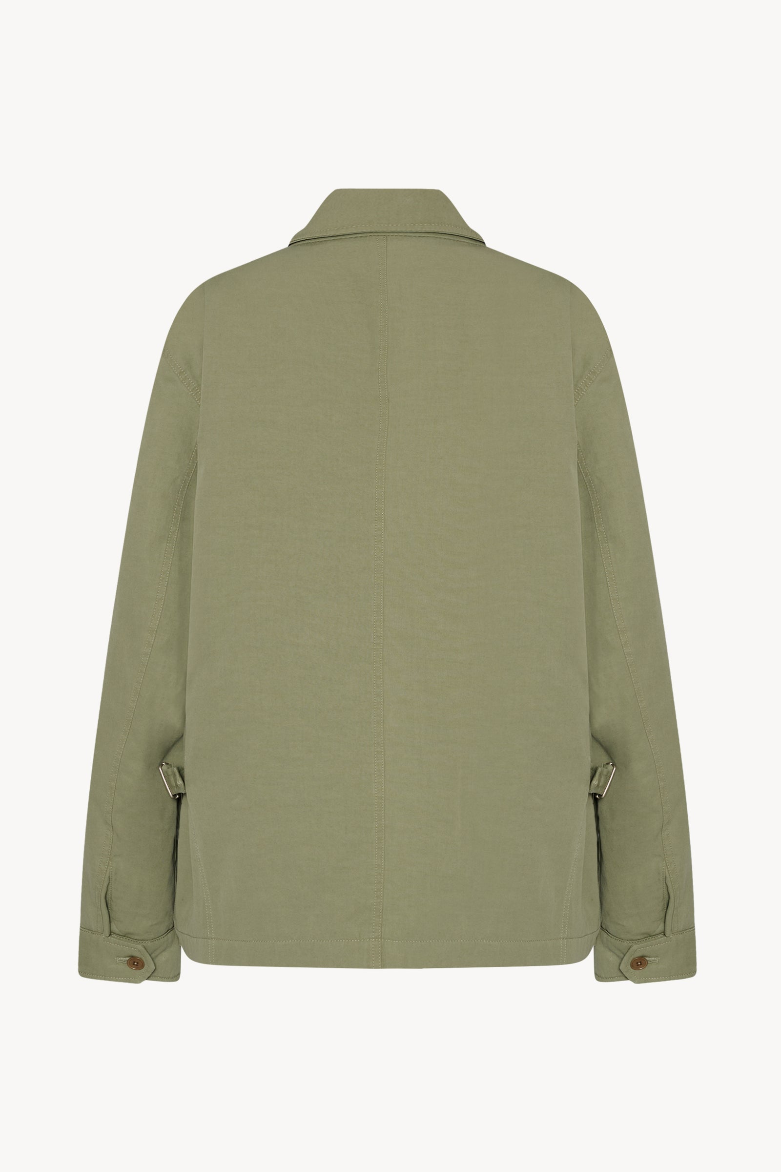 Justo Jacket Green in Cotton and Cashmere – The Row