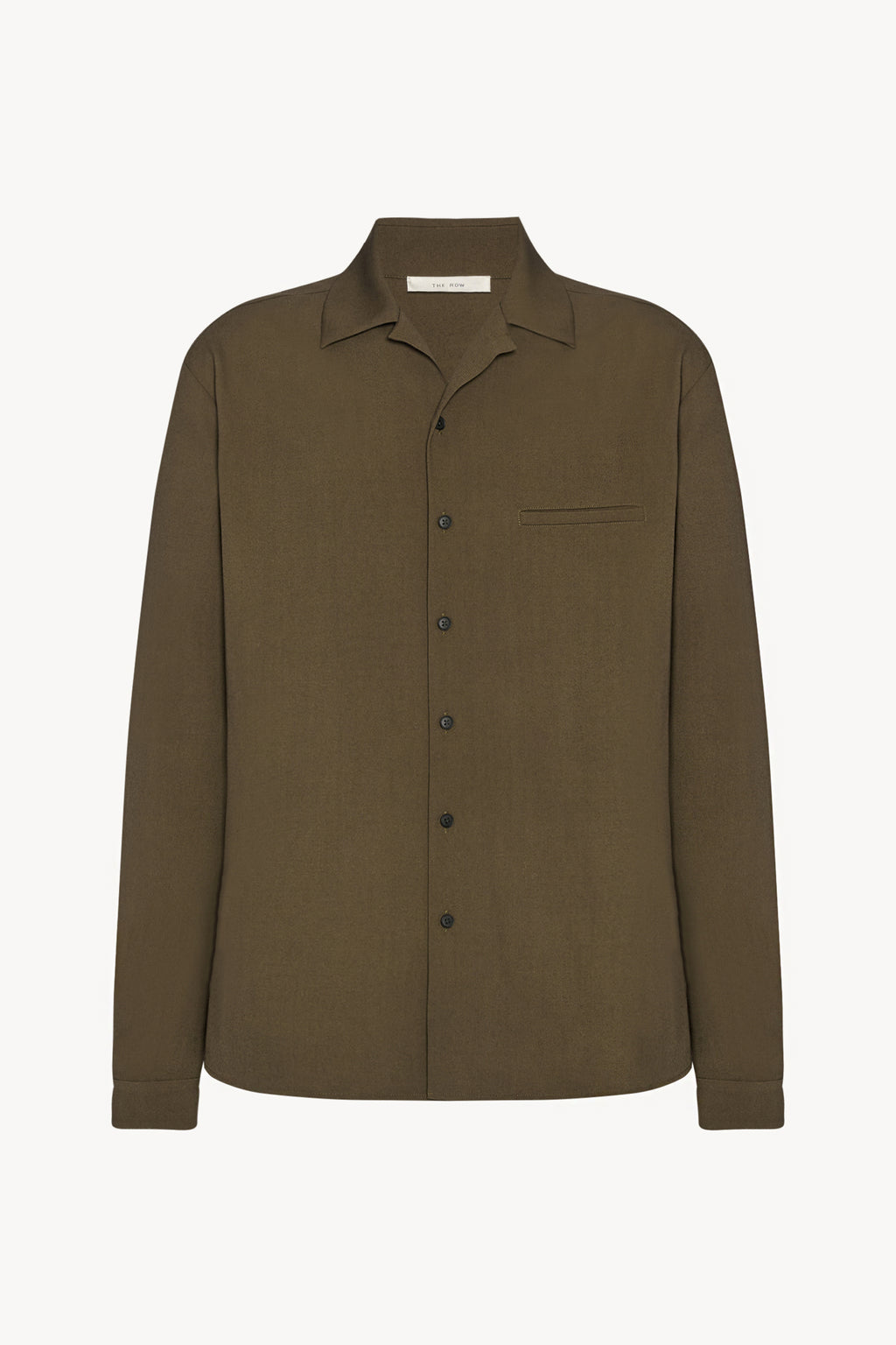 THE ROW 深いカーキ シルクシャツ レディース THE ROW 深いカーキ
