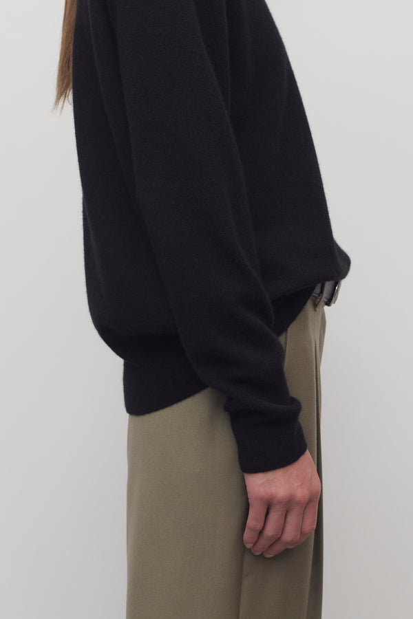 THE ROW メリノウール×カシミヤ ニット 薄手カットソー オフホワイト M THE ROW メリノウール×カシミヤ ニット 薄手カットソー オフ