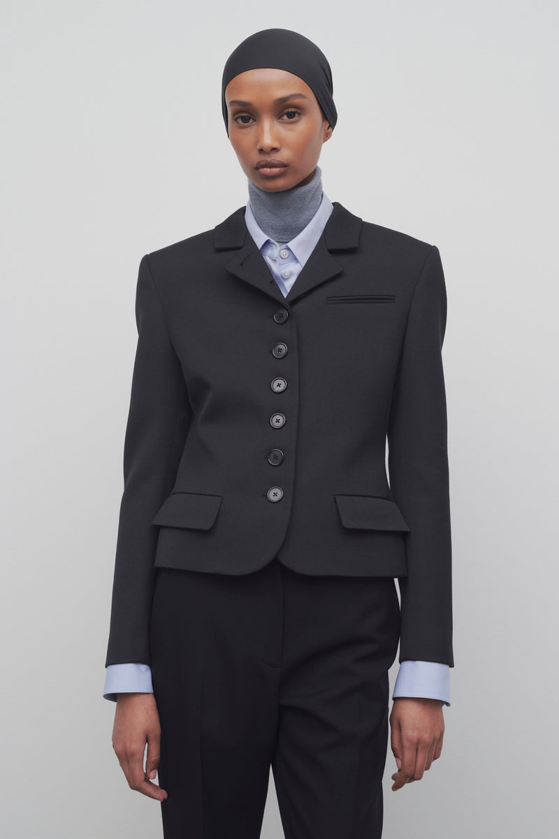 【国内発送】THE ROW ジャケット Fletcher wool blazer Albertウールジャケット ブラック – The Row