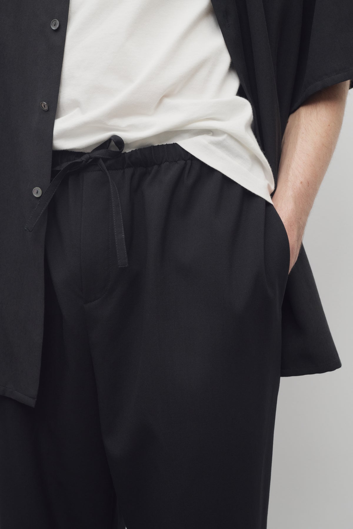 Xon Pantalon en Coton et Soie