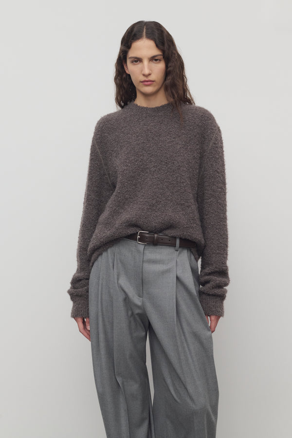 THE ROW グレー Vネック ニット カシミヤシルク XS THE ROW グレー Vネック ニット カシミヤシルク XS