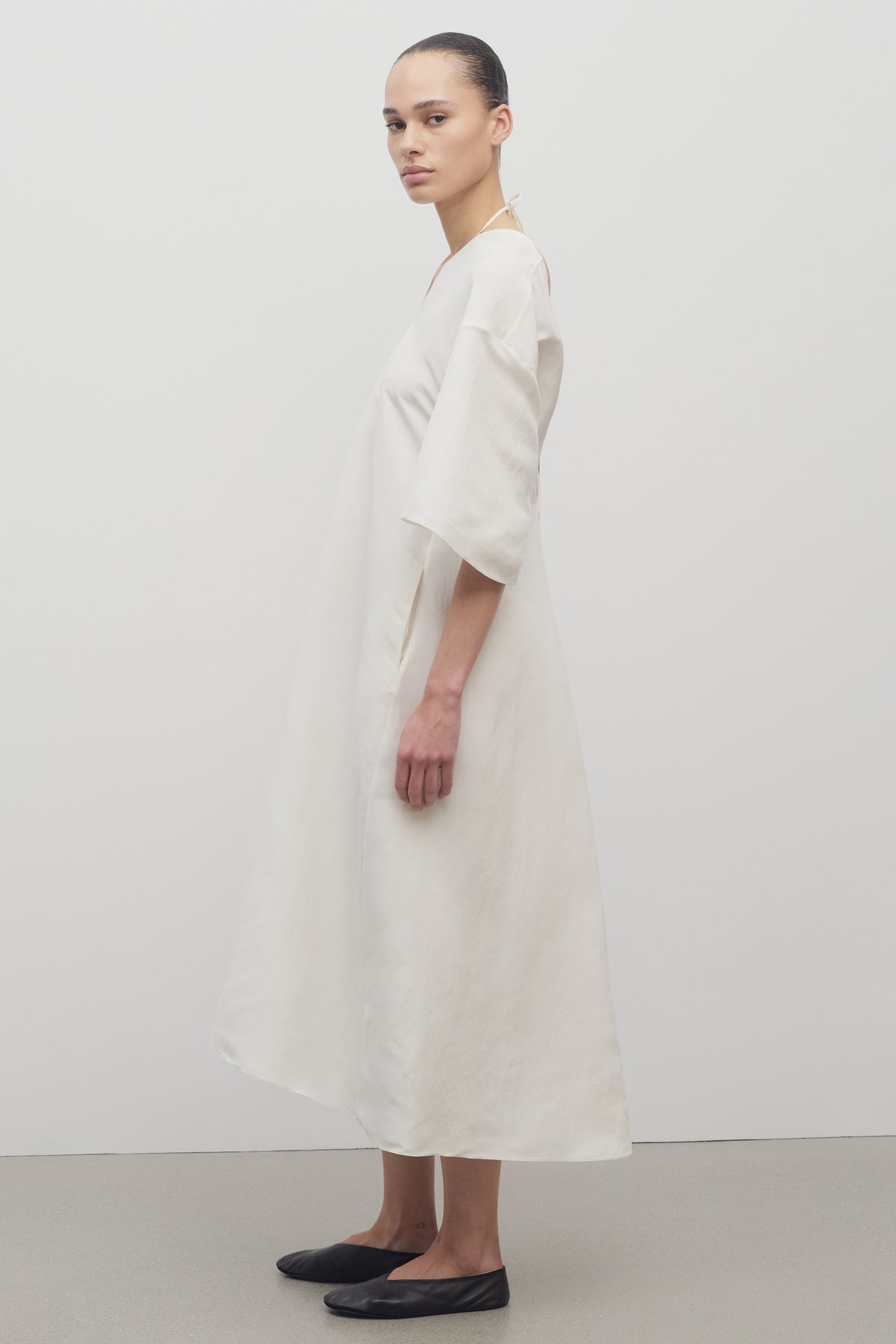 Mia Dress White The Row Mia Dress White The Row