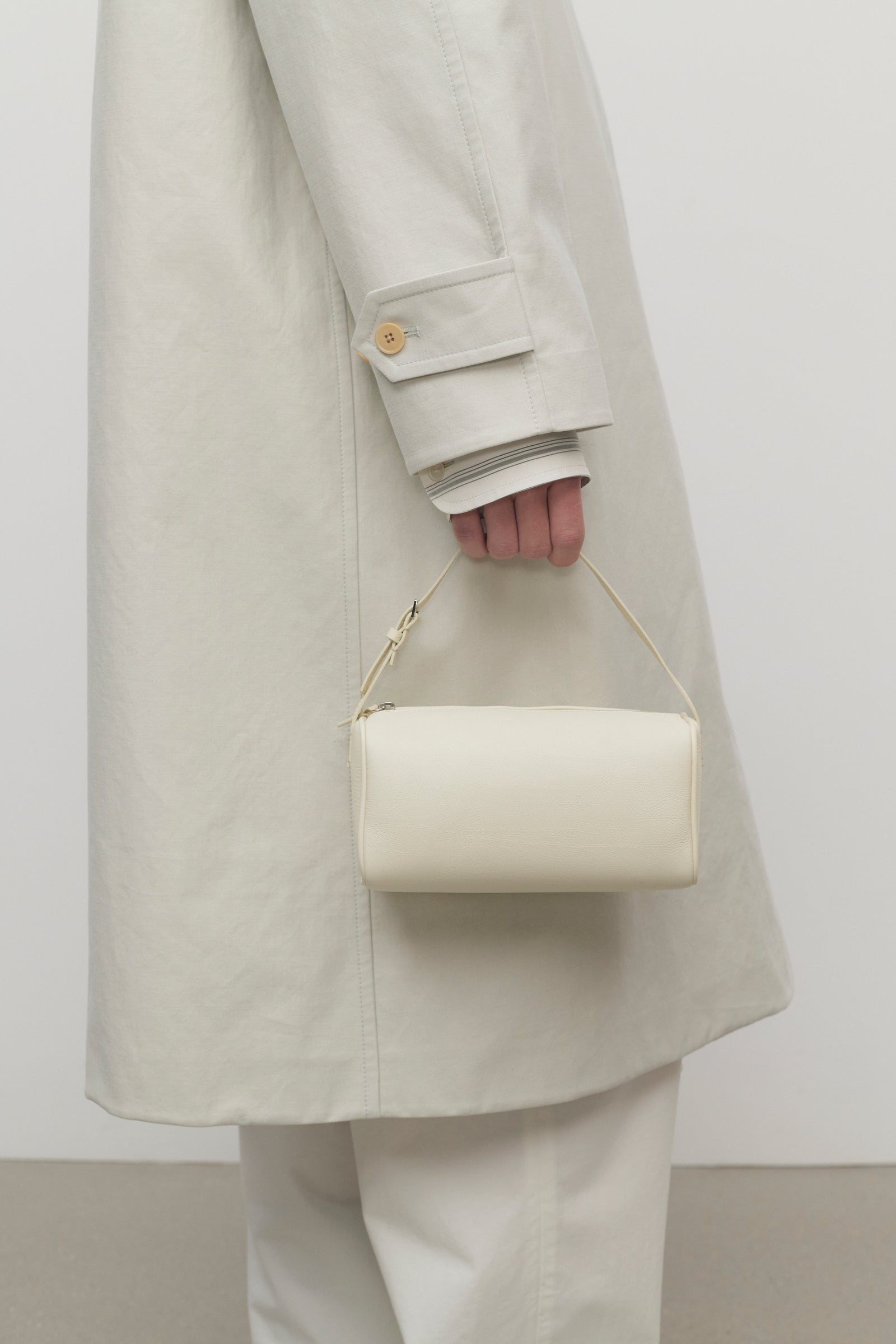 90's Bag White in Leather – The Row - Main Image
