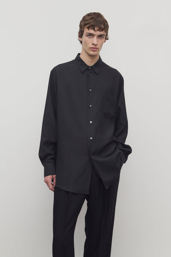 ザロウ The Row Ashford シャツ ザロウ The Row Ashford シャツ Ashford Shirt Green in Organic