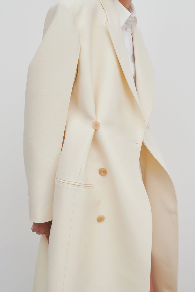 Catena Coat in Wool and Silk