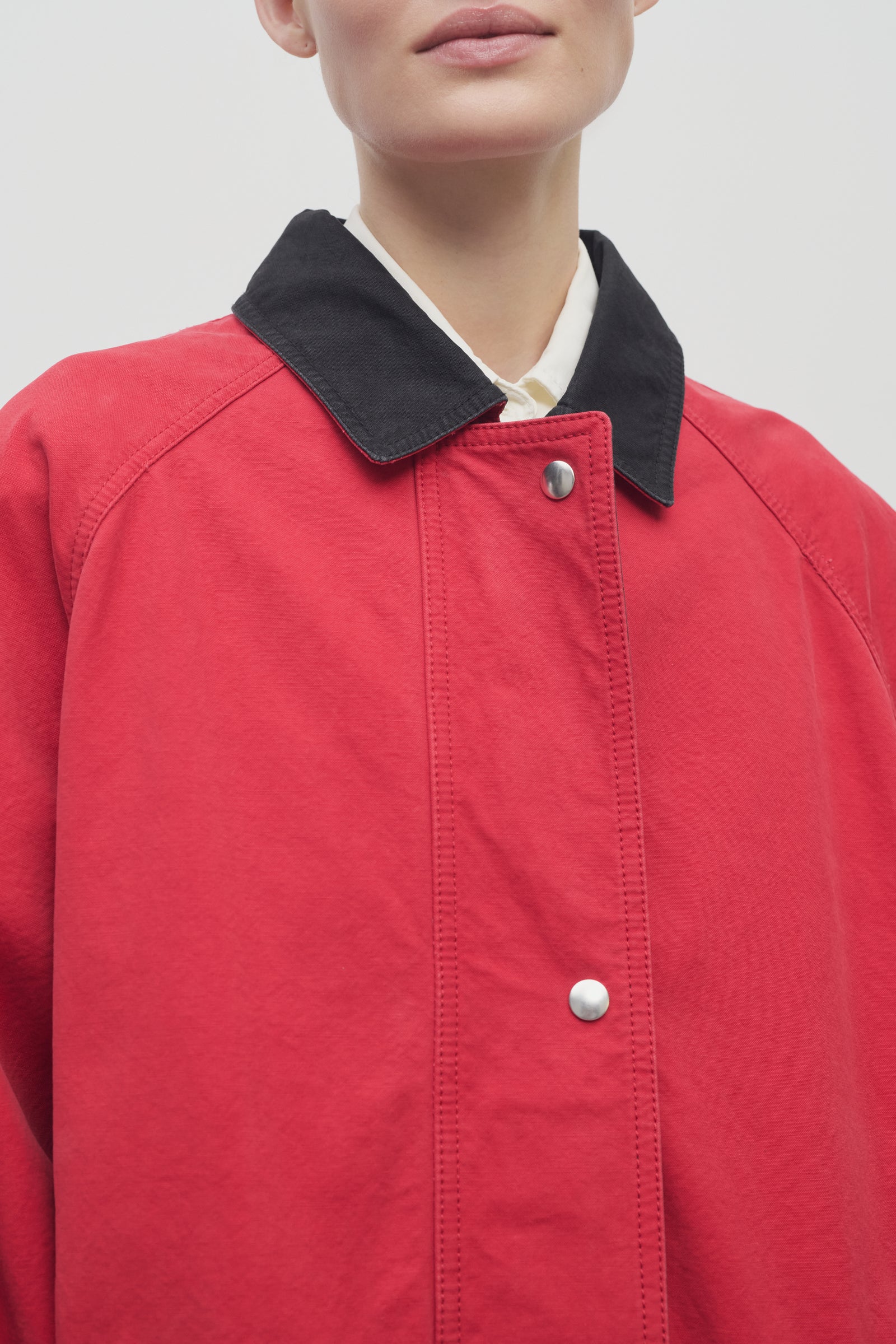 ブルゾン The Row Giubbotto Elodianna In Cotone Elodianna Jacket White in Cotton – The Row