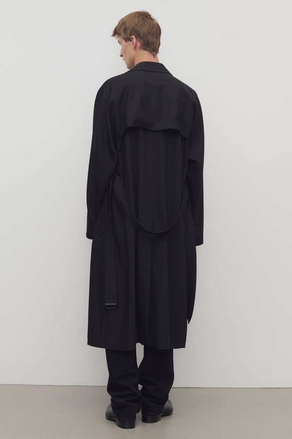 THE ROW フード付きネイビーコート THE ROW フード付きネイビーコート THE ROW フード付きネイビー