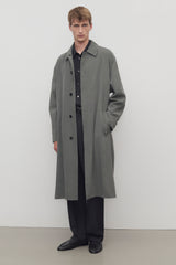Tarian Manteau en Soie et Laine vierge