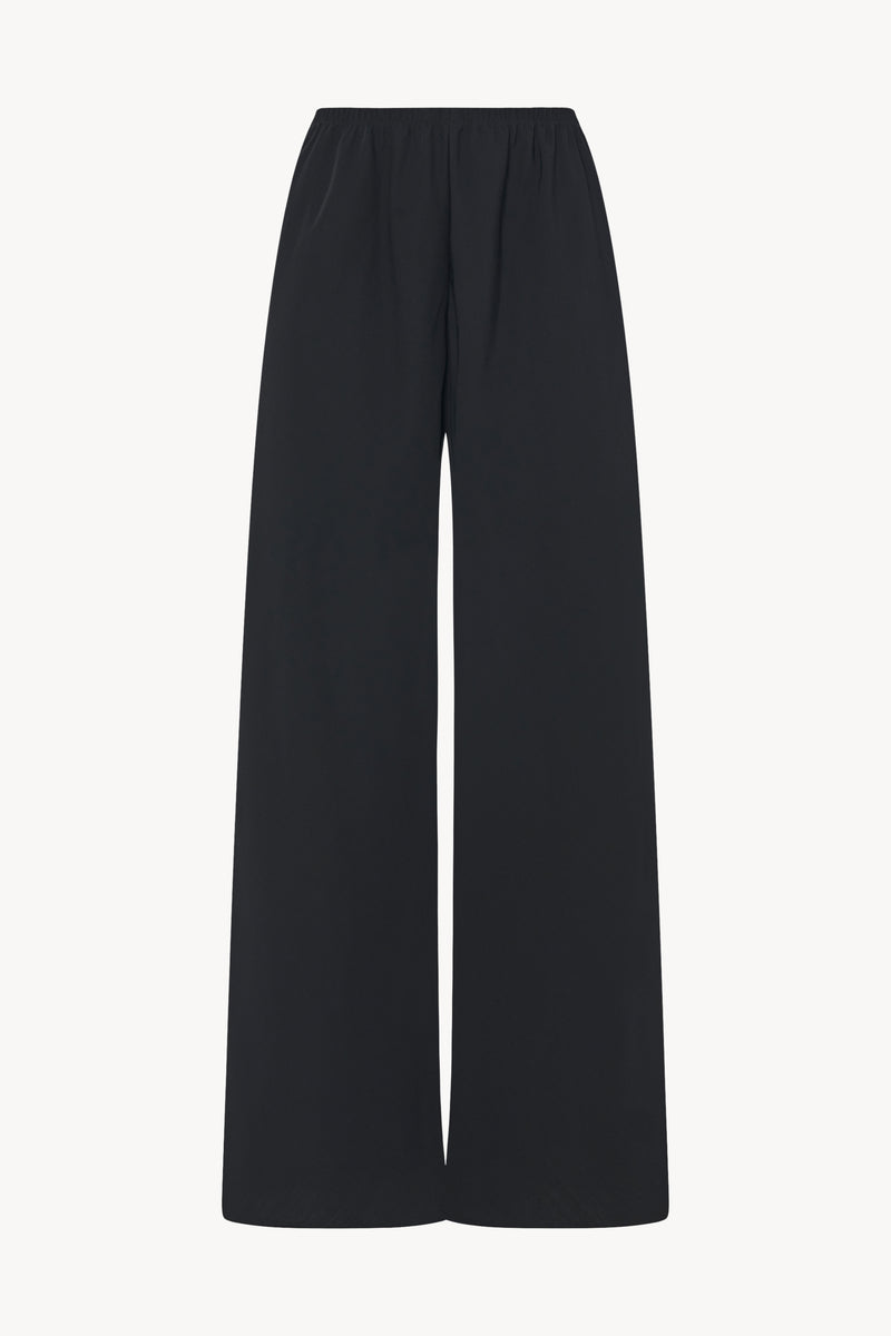 Gala Pants Black in Viscose and Virgin Wool – The Row