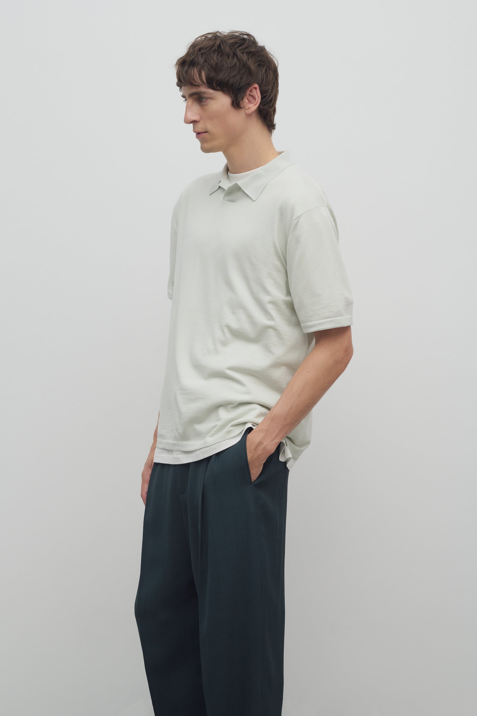 Tシャツ・カットソー [The Row] Mauro Top in Wool 919Y590LSGF_1024x.jpg?v=1744225278