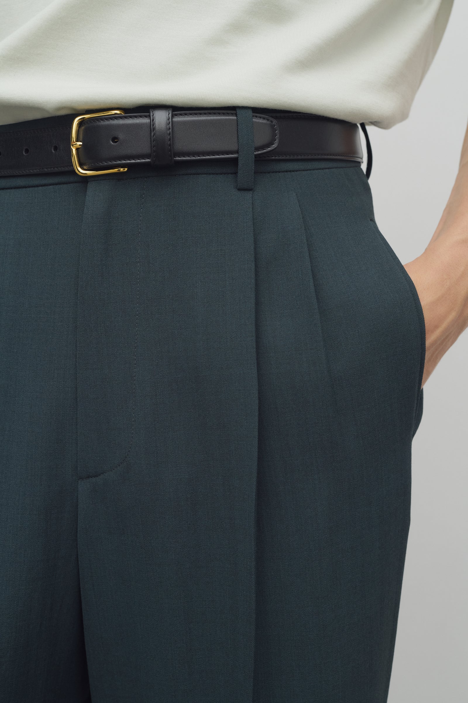 Silas バージンウール製のパンツ グリーン – The Row