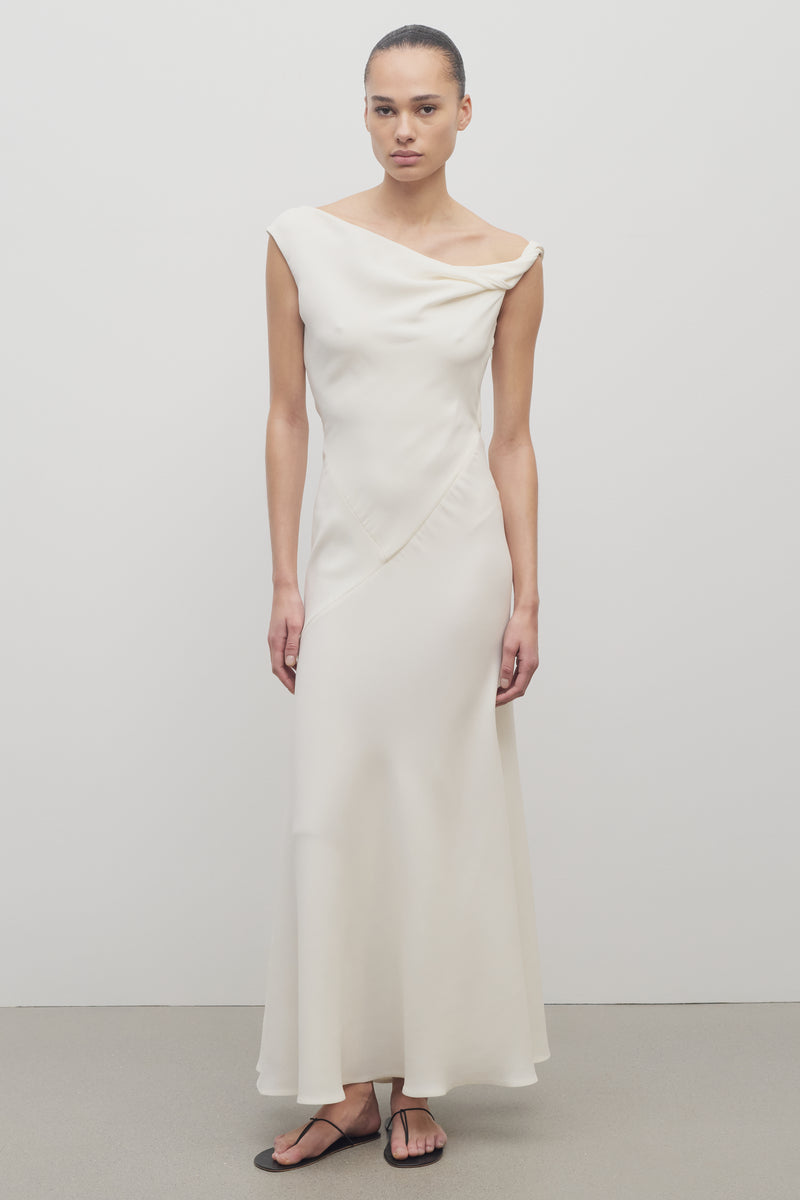 the row pleated dress The Row - Abinhav Dress in Wool - Black