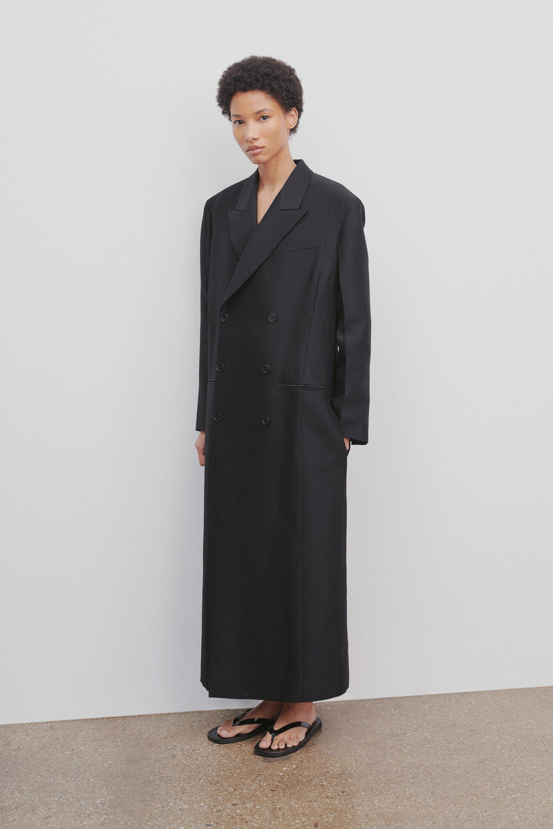 Catena Coat in Wool and Silk