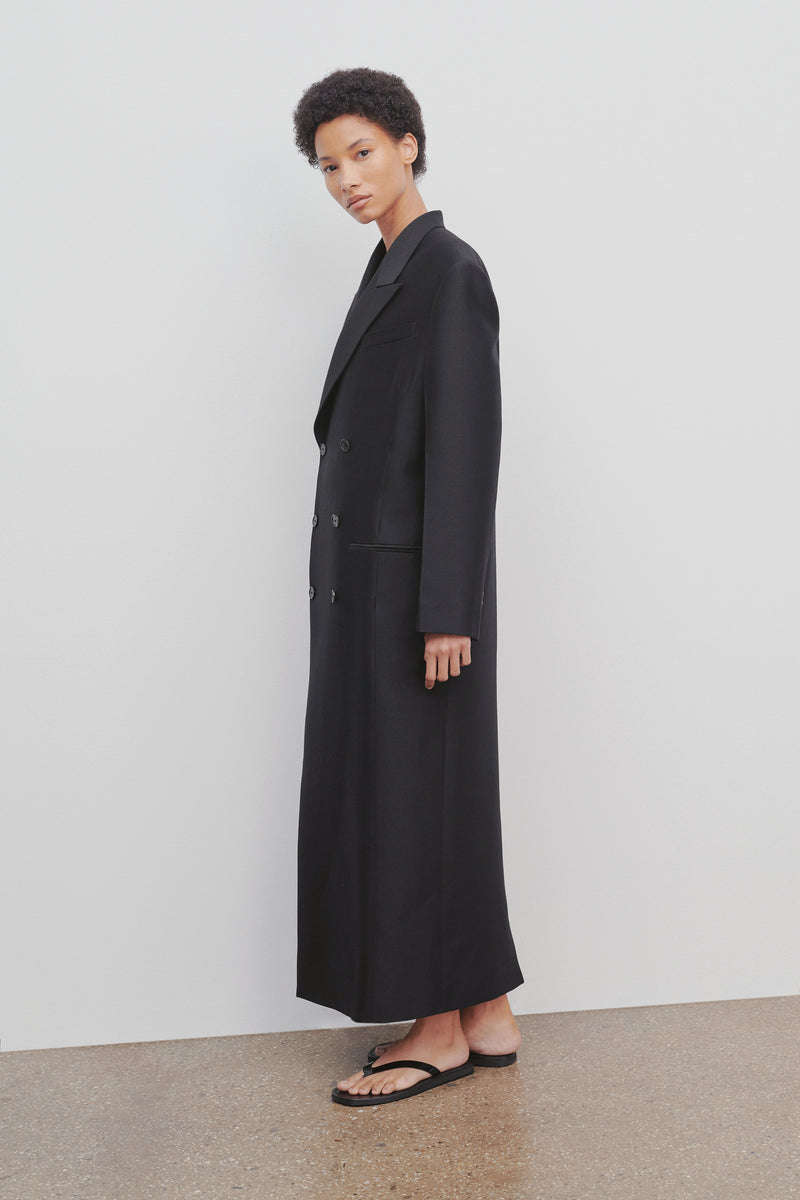 Catena Coat in Wool and Silk