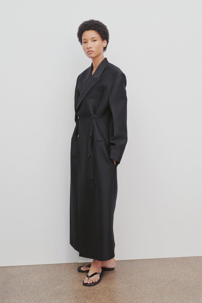 Catena Coat in Wool and Silk