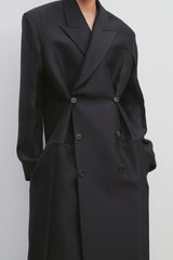 Catena Coat in Wool and Silk