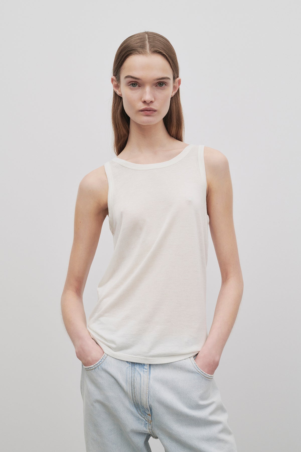 Frankie Top in Wool and Viscose