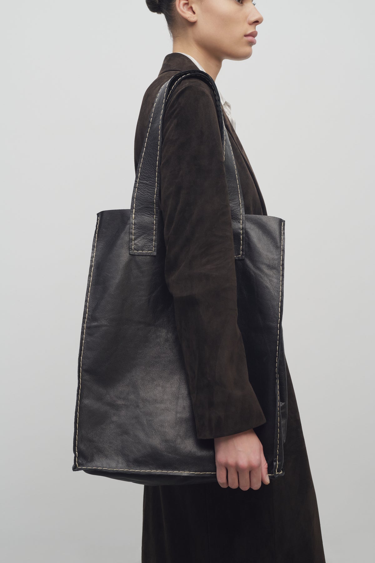 Maya Borsa tote in Pelle