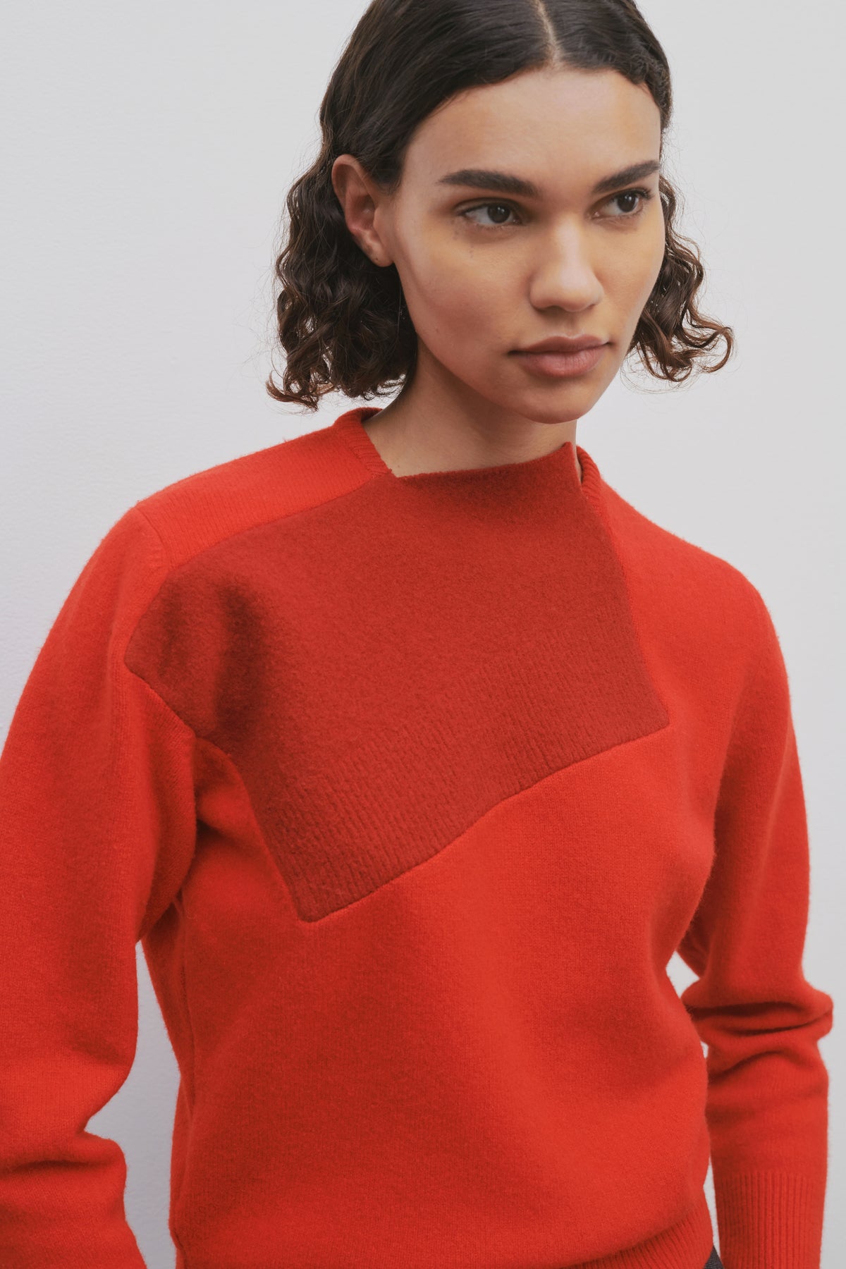 Enid Top Red in Merino Wool and Cashmere – The Row