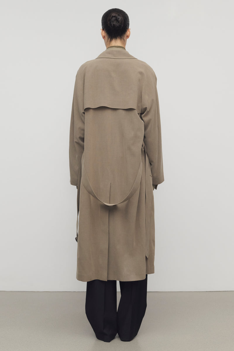 Rhydian Manteau en Laine et Soie