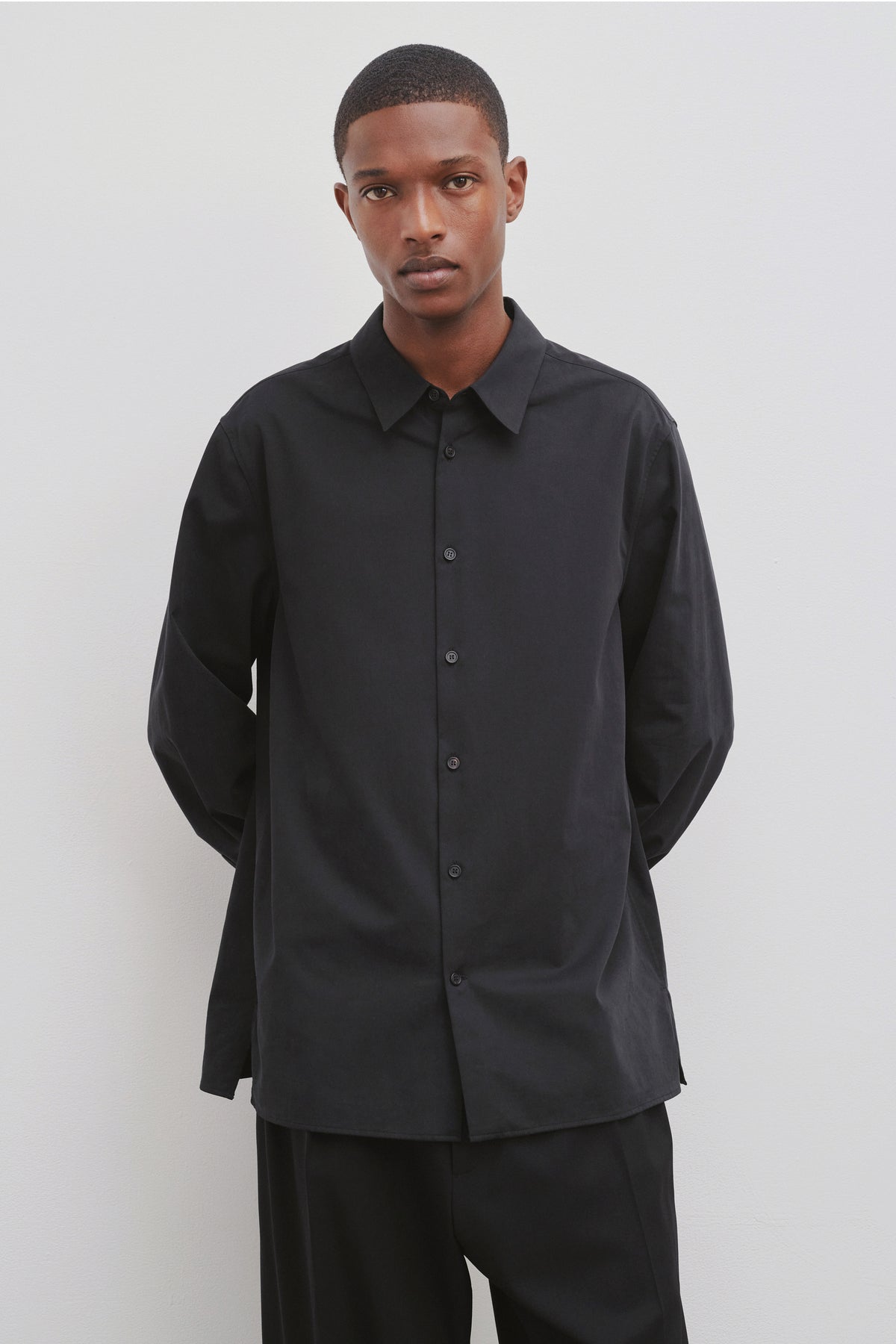 【定価8万】新品 THE ROW ROBERT SHIRT ブラック 15.5