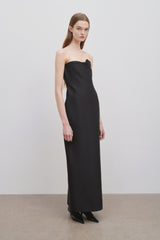 Bardon Dress in Virgin Wool and Silk