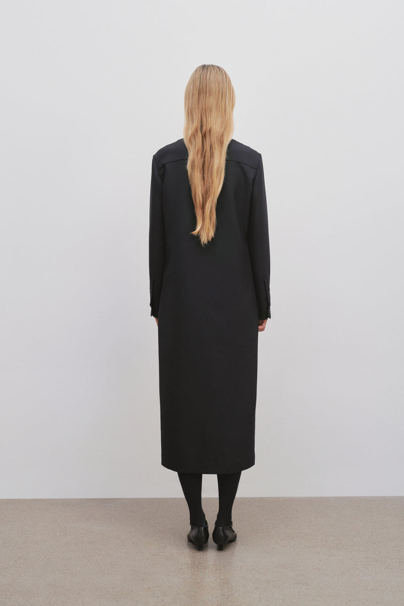 Mable Dress in Wool and Viscose
