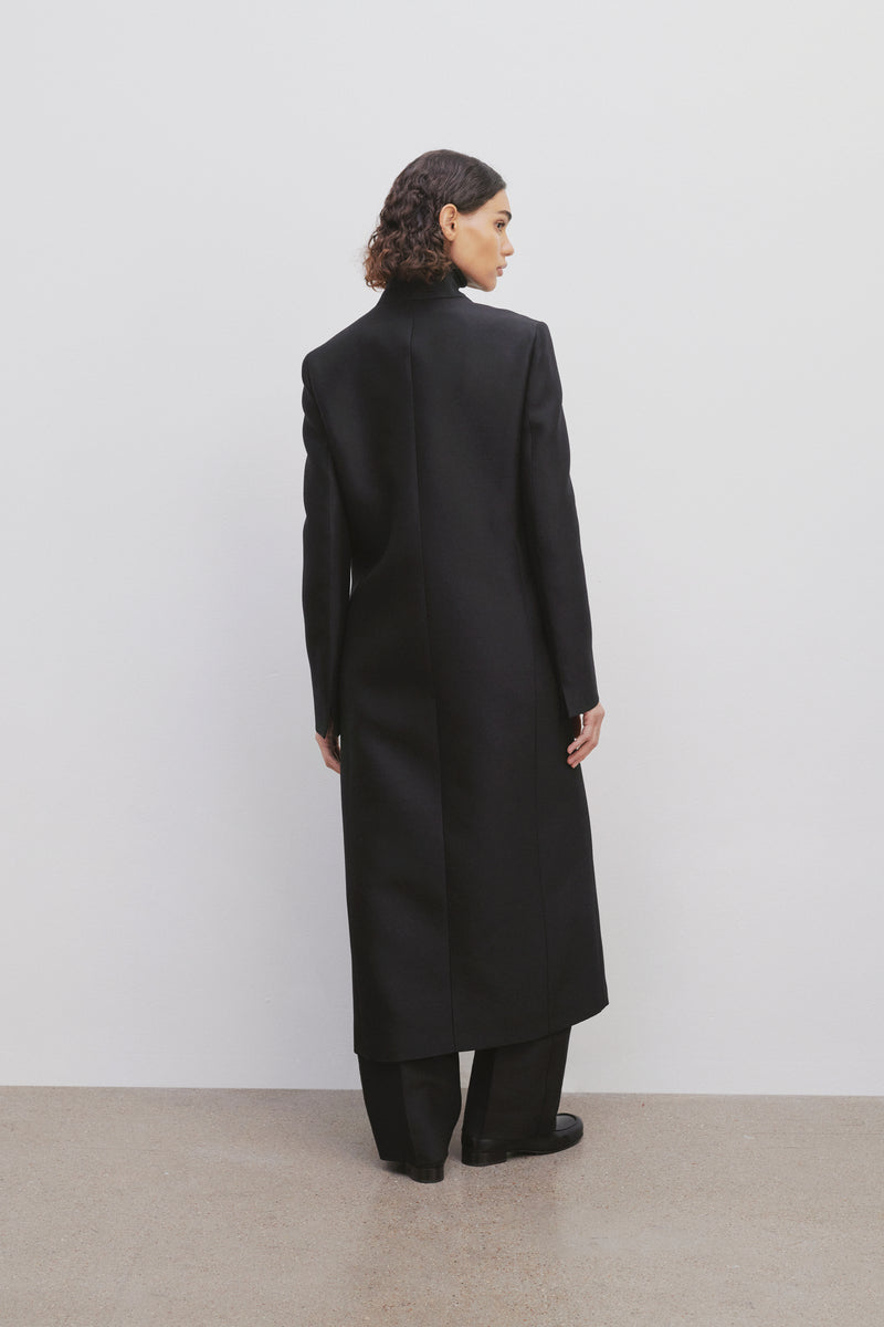 Egle Coat in Wool and Silk