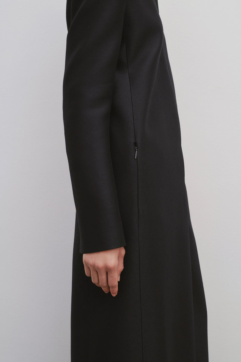 Egle Coat in Wool and Silk