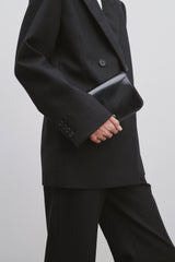 Multi Gusset Clutch in Leather