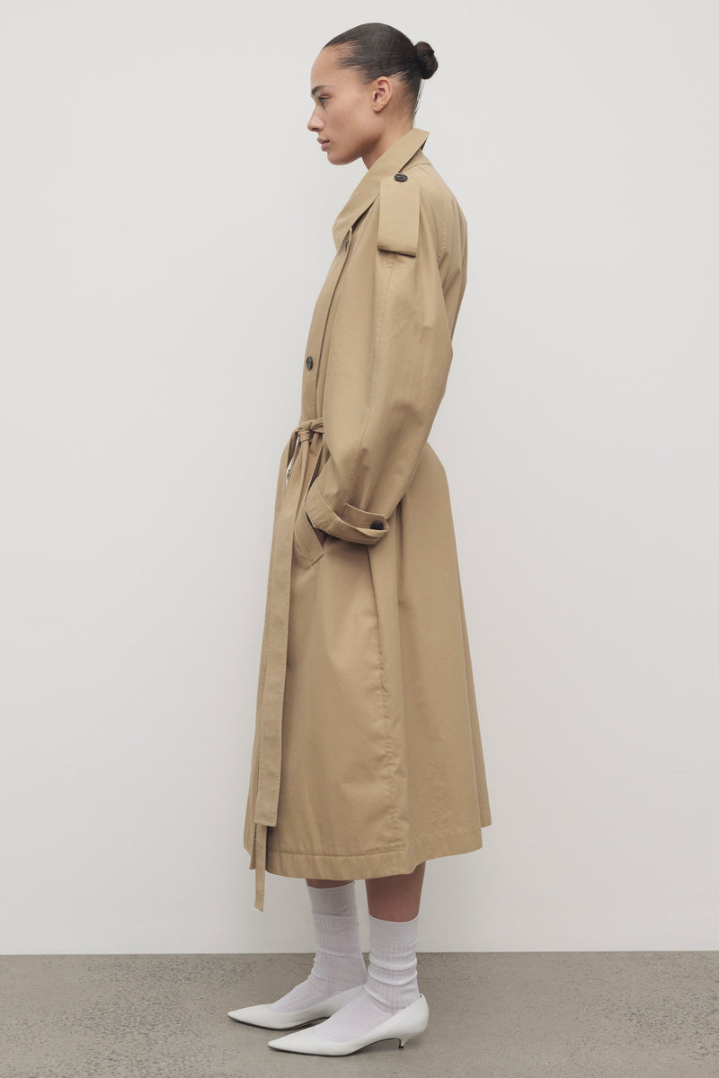 Dester Coat in Cotton and Cashmere
