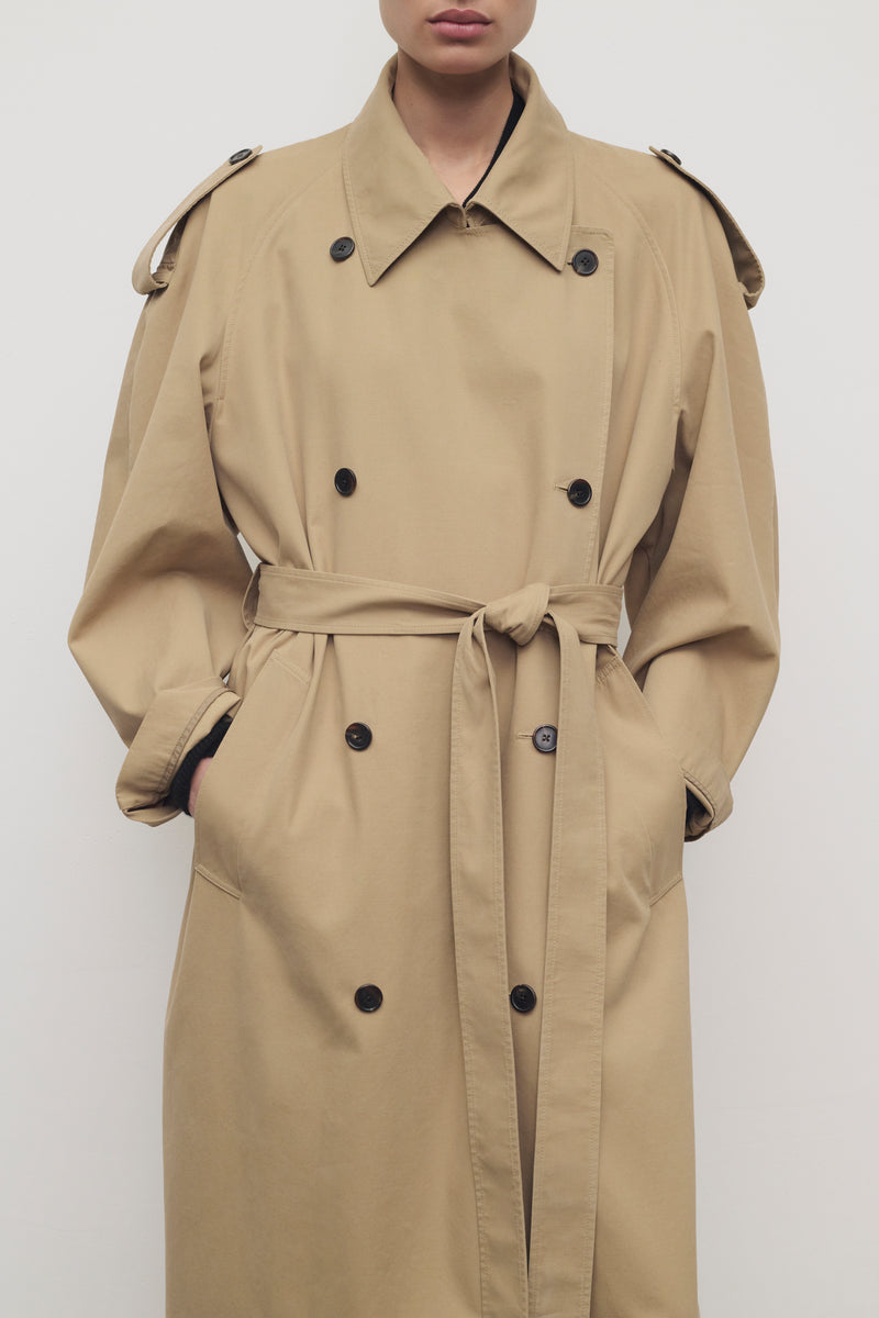Dester Coat in Cotton and Cashmere