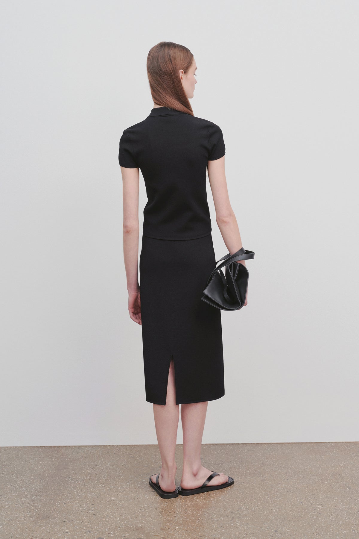 Cason Skirt in Glossy Viscose