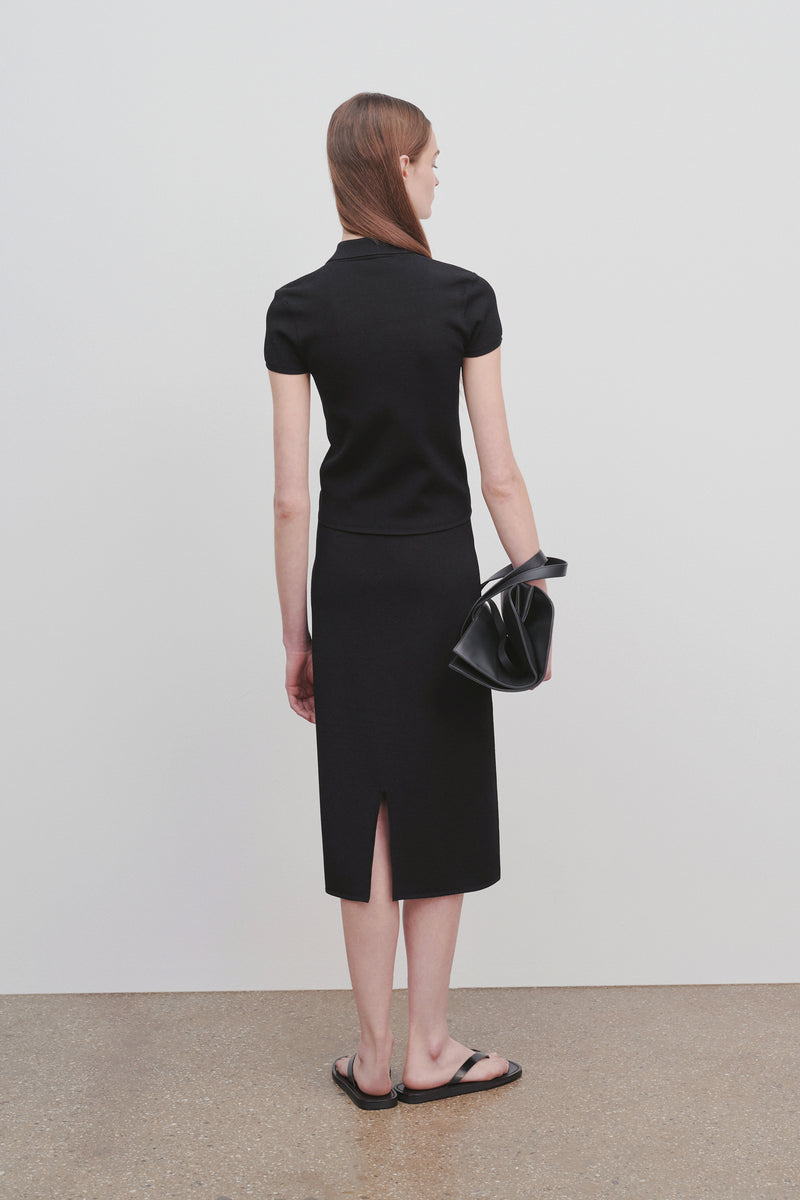 Cason Skirt in Glossy Viscose