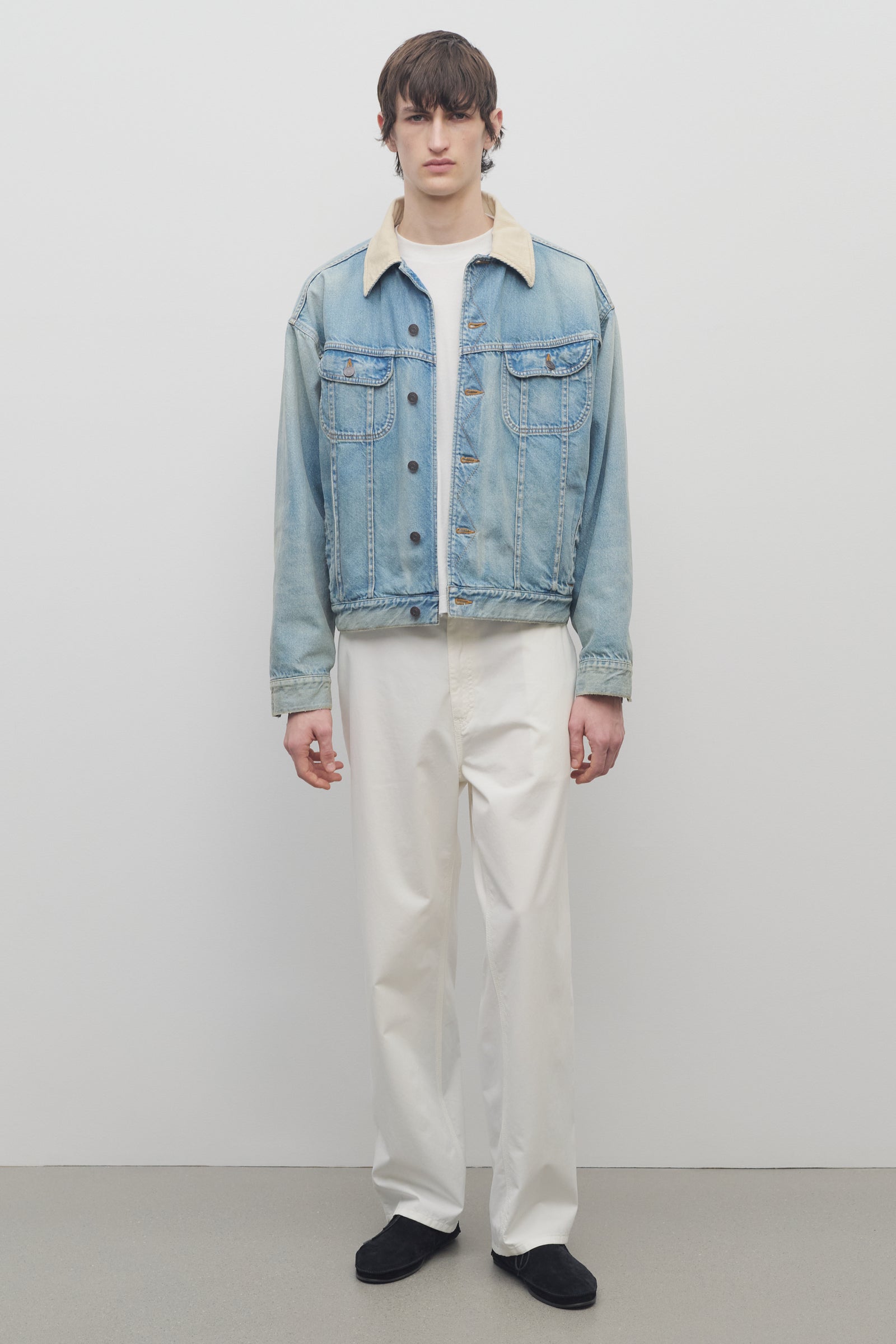 パンツ [THE ROW] Cotton and cashmere sankuro pants Sankuro Pant White in Cotton and Cashmere – The Row