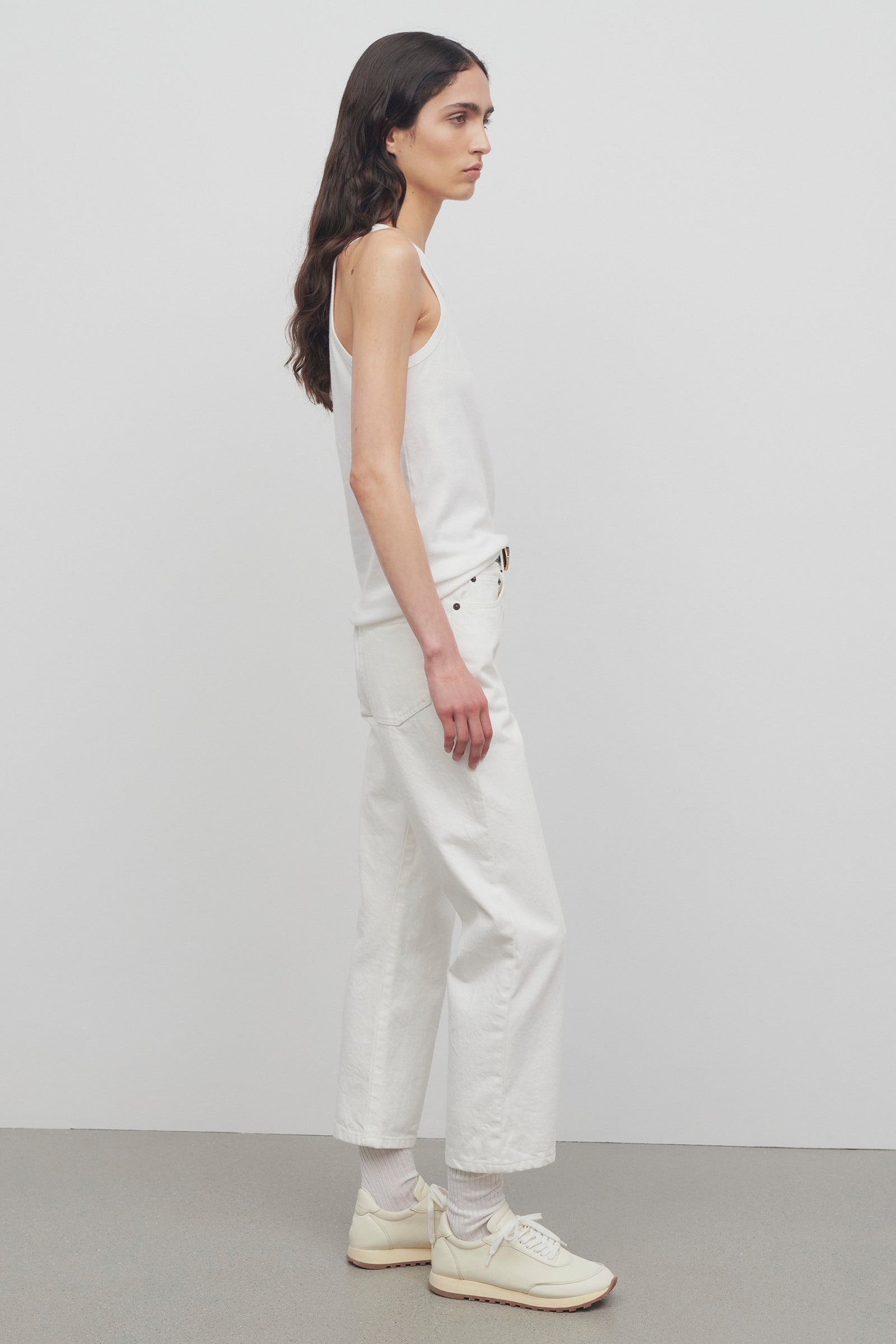 【The Row】 Lesley mid-riseストレートジーンズ The Row 