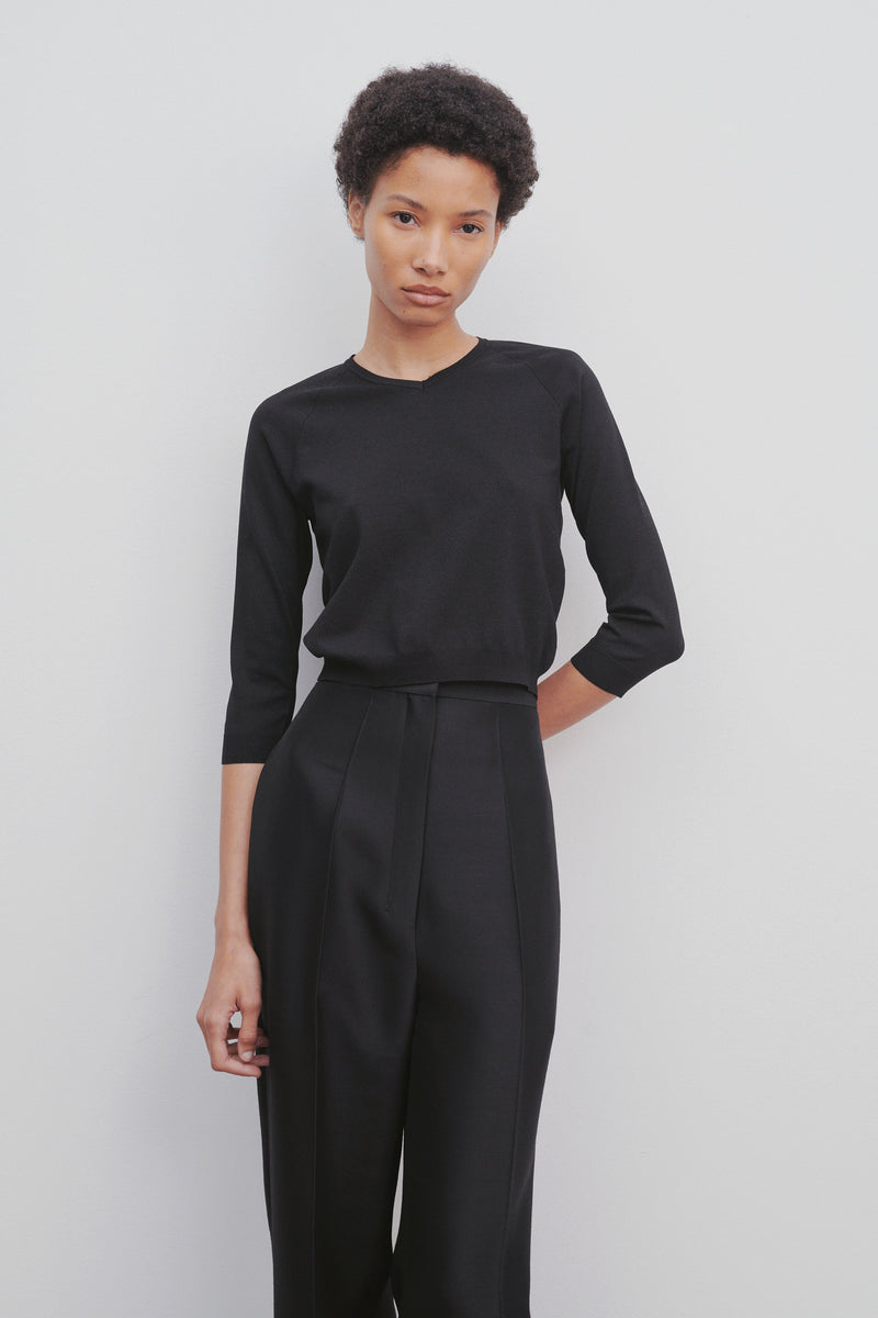 Corin Top in Shiny Silk