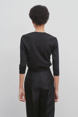 Corin Top in Shiny Silk
