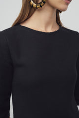 Vestido Solene de Lana y Nailon