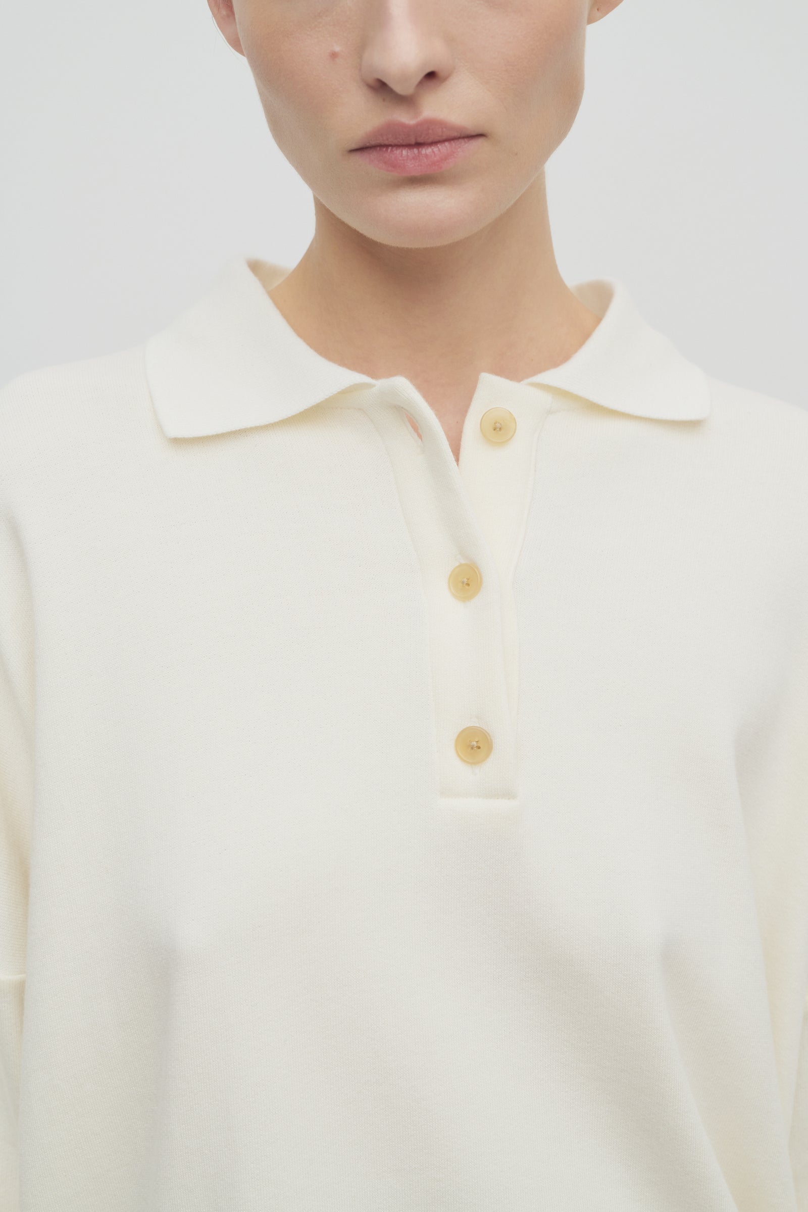 THE ROW トップス コットン Corzas Sweatshirt White in Cotton – The Row