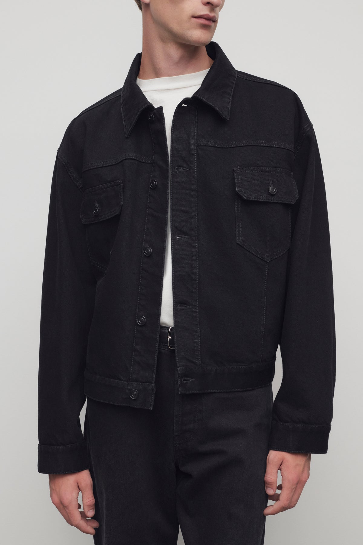 Orson Jacket Black in Cotton – The Row