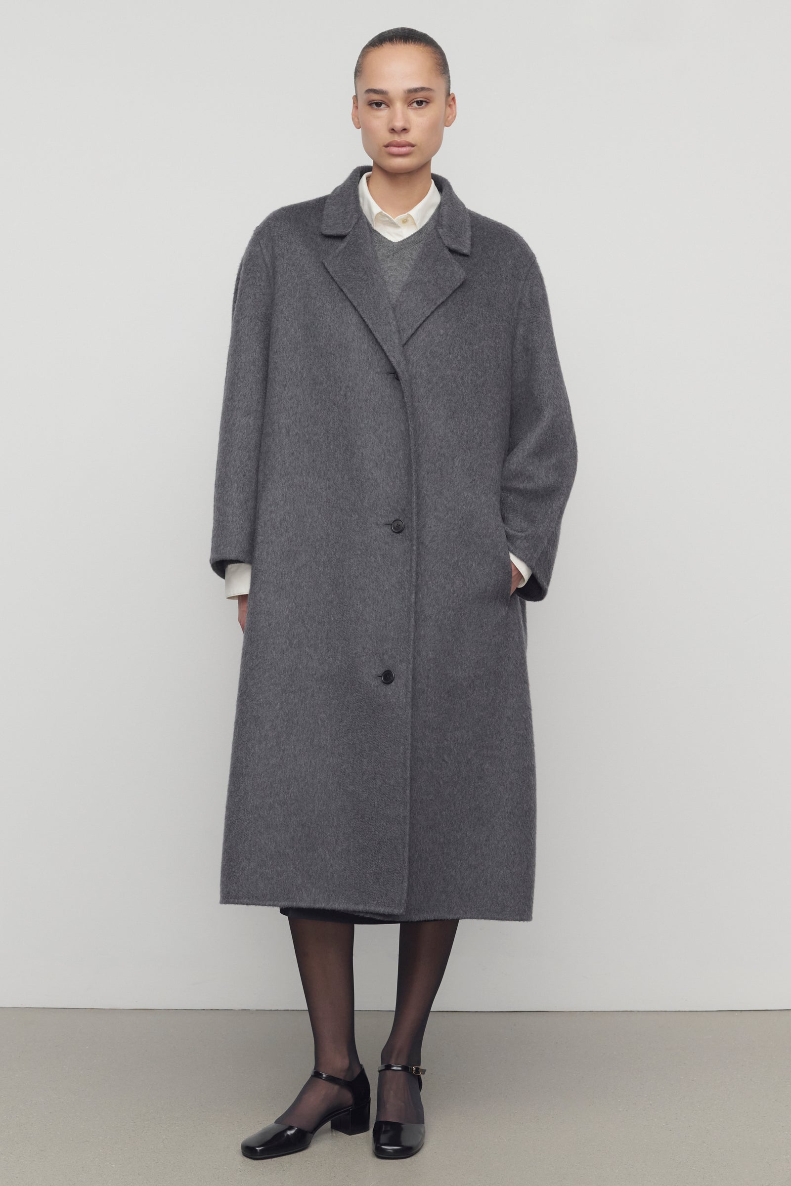 savile row カシミアコート 高級 カシミア100% カシミヤステンカラーコート (231402-91) | Savile Row | 紳士服