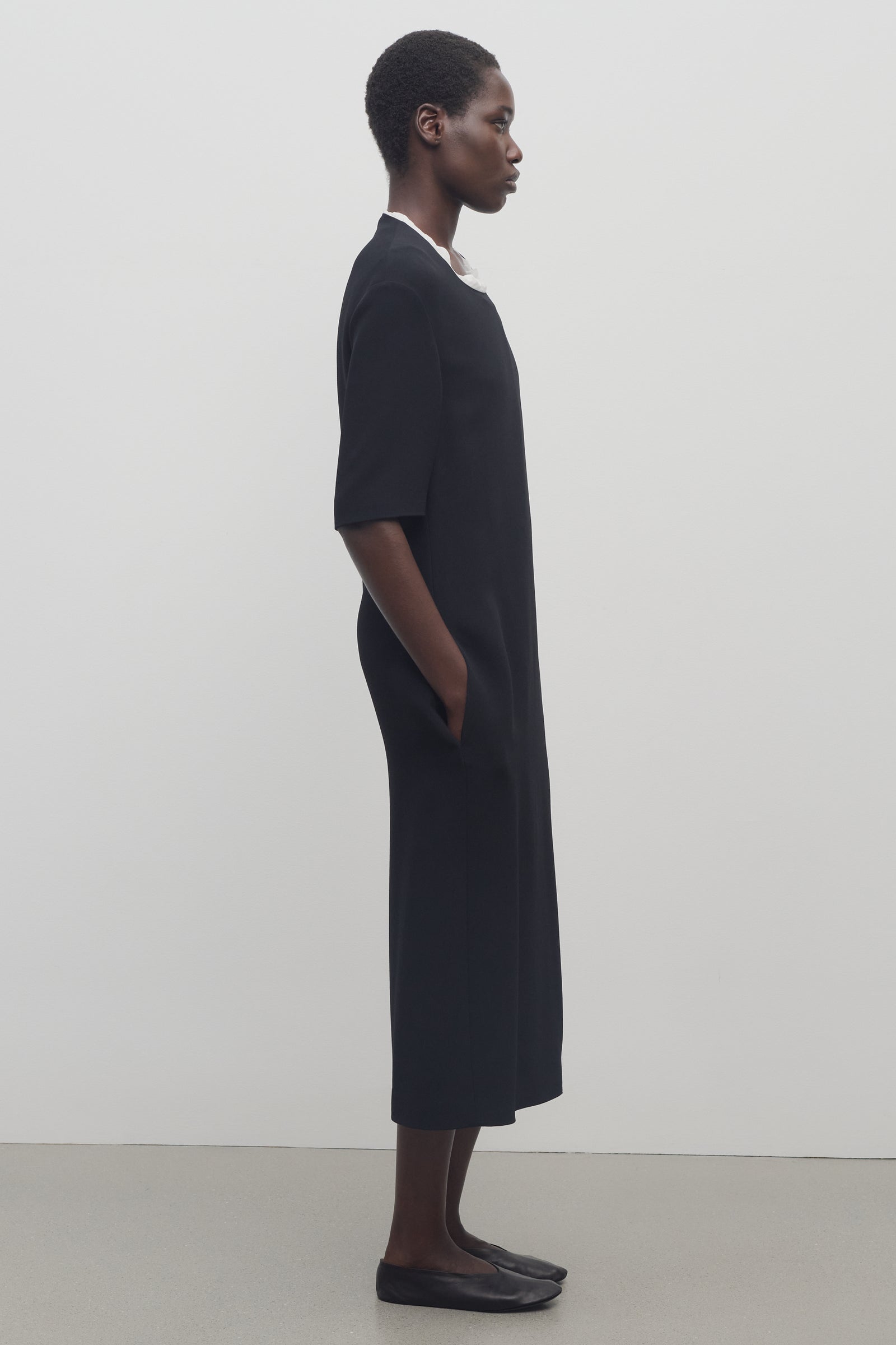 Sayuriビスコースワンピース ブラック – The Row