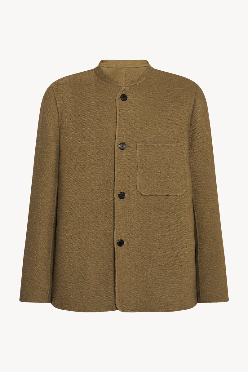 Everett Jacket in Virgin Wool and Linen