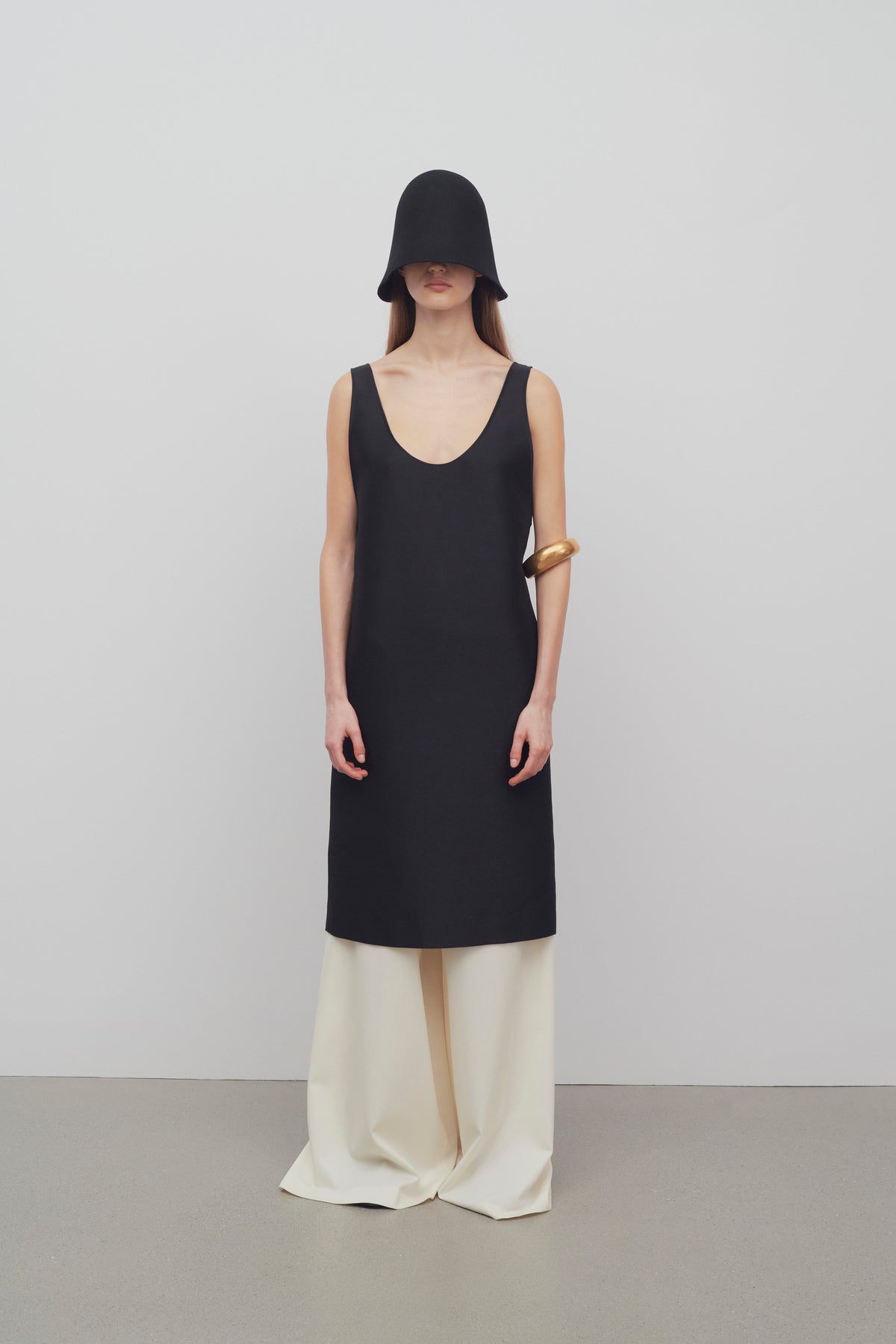 Bumi Dress in Wool and Silk