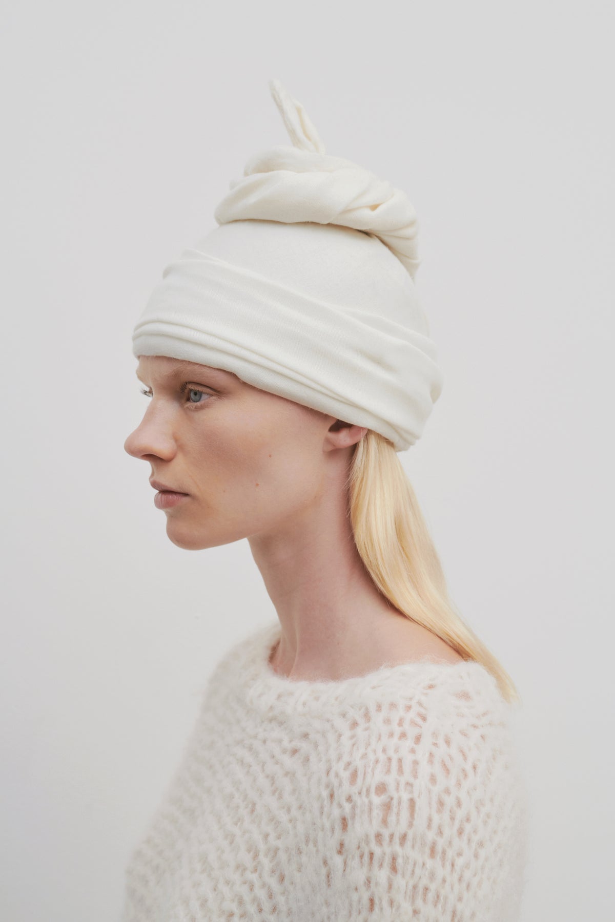 Penelope Hat in Virgin Wool and Cotton