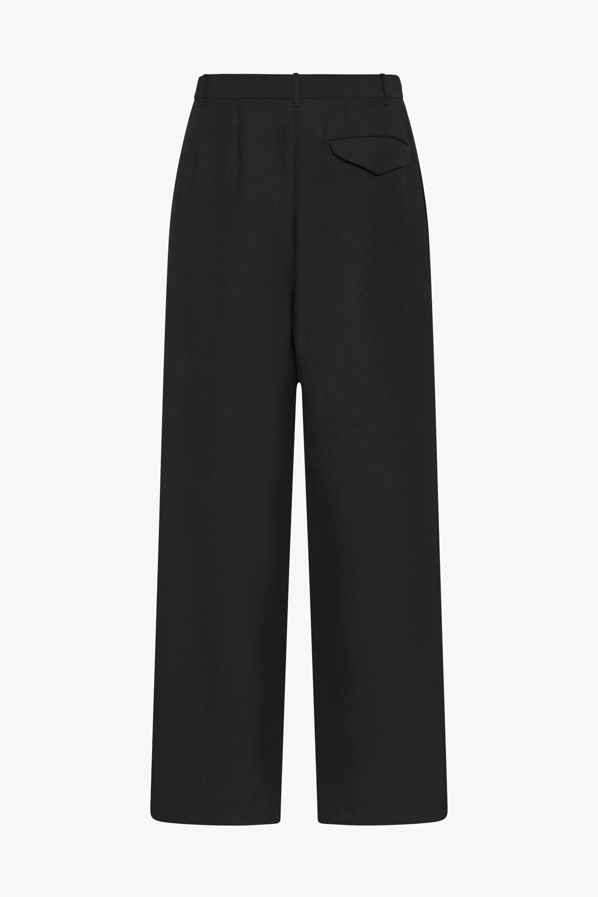 Gala Pants Black in Viscose and Virgin Wool – The Row